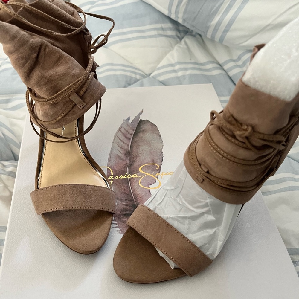 Jessica Simpson Tan Heeled Sandals